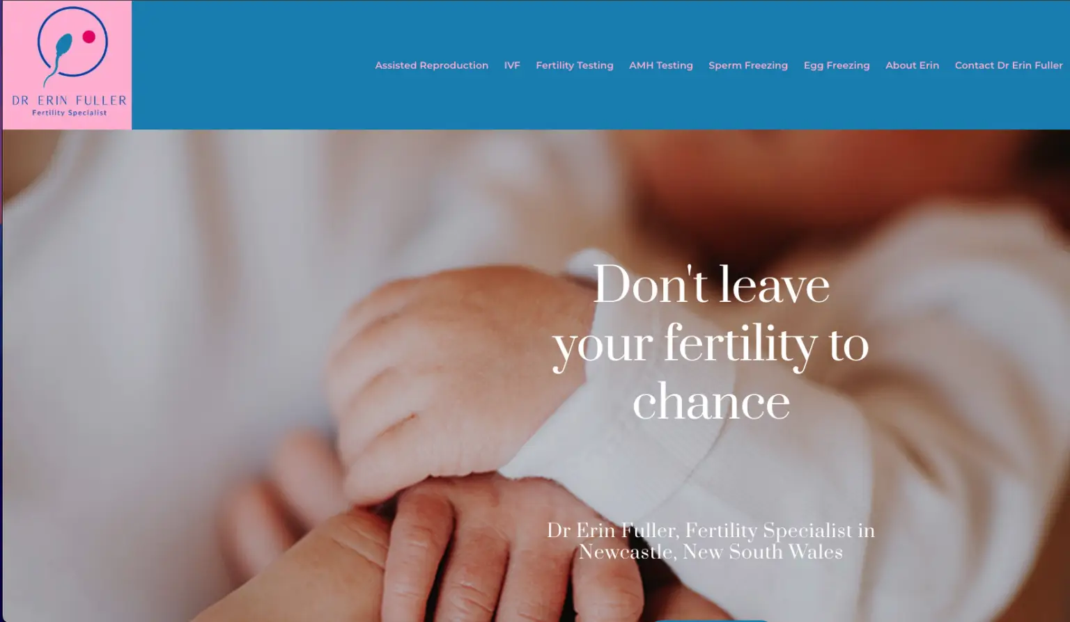 Dr Erin Fuller website design and build case study